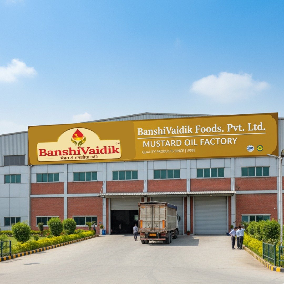 Banshi Vaidik Cold Pressed Mustard Oil Production