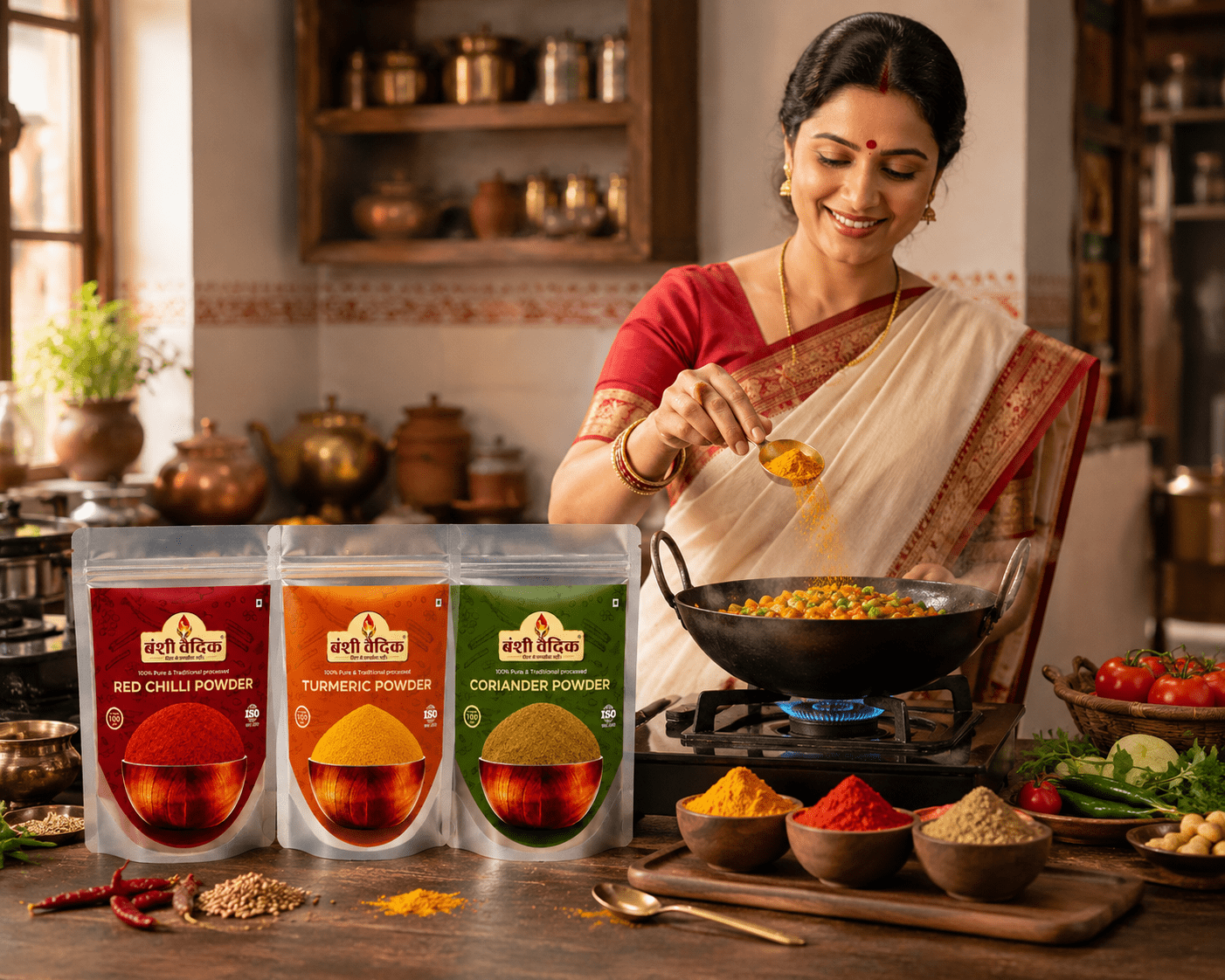 Spices ComboPack(Haldi+Dhaniya+Mircha) 300Gm. Pack