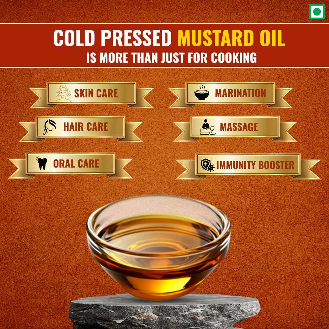 Black Cold Pressed Mustard Oil 5Ltr. (Kali Sarson)
